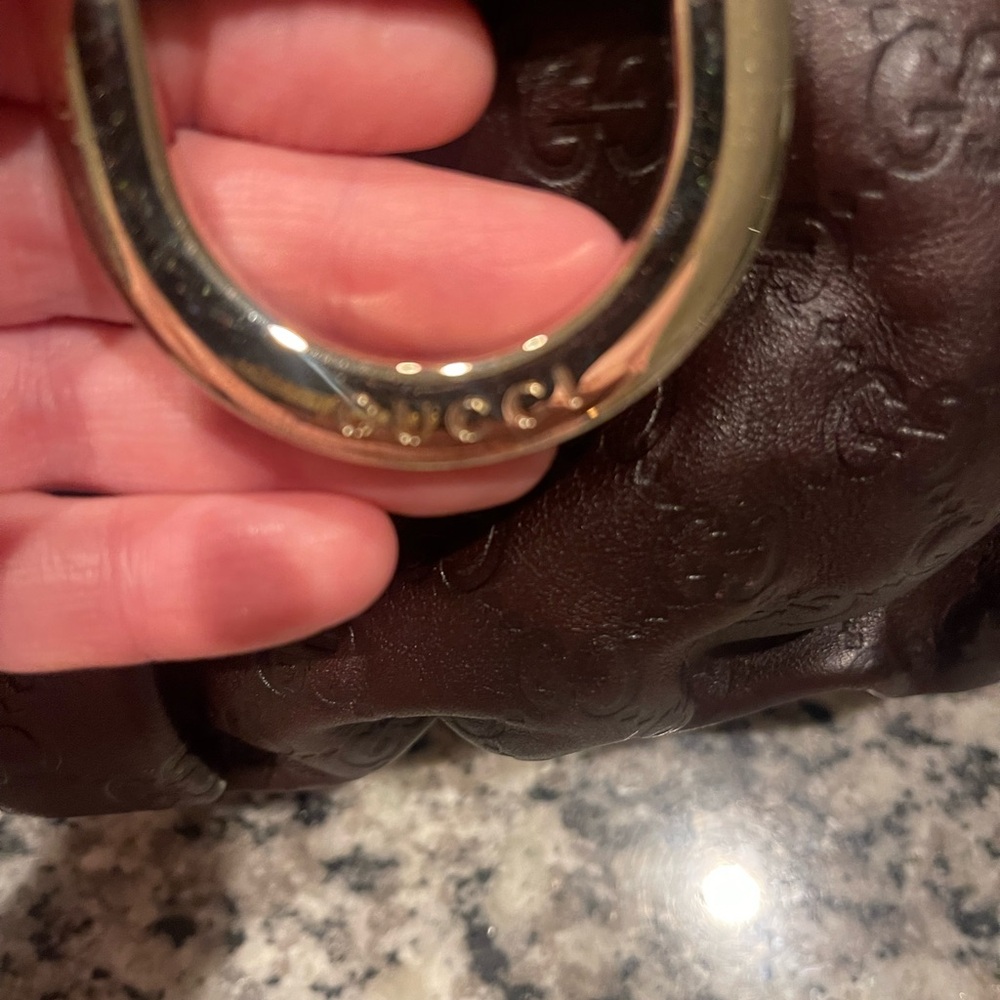 Gucci Dark Brown Leather Shoulder Bag and Wallet - Picture 11 of 16
